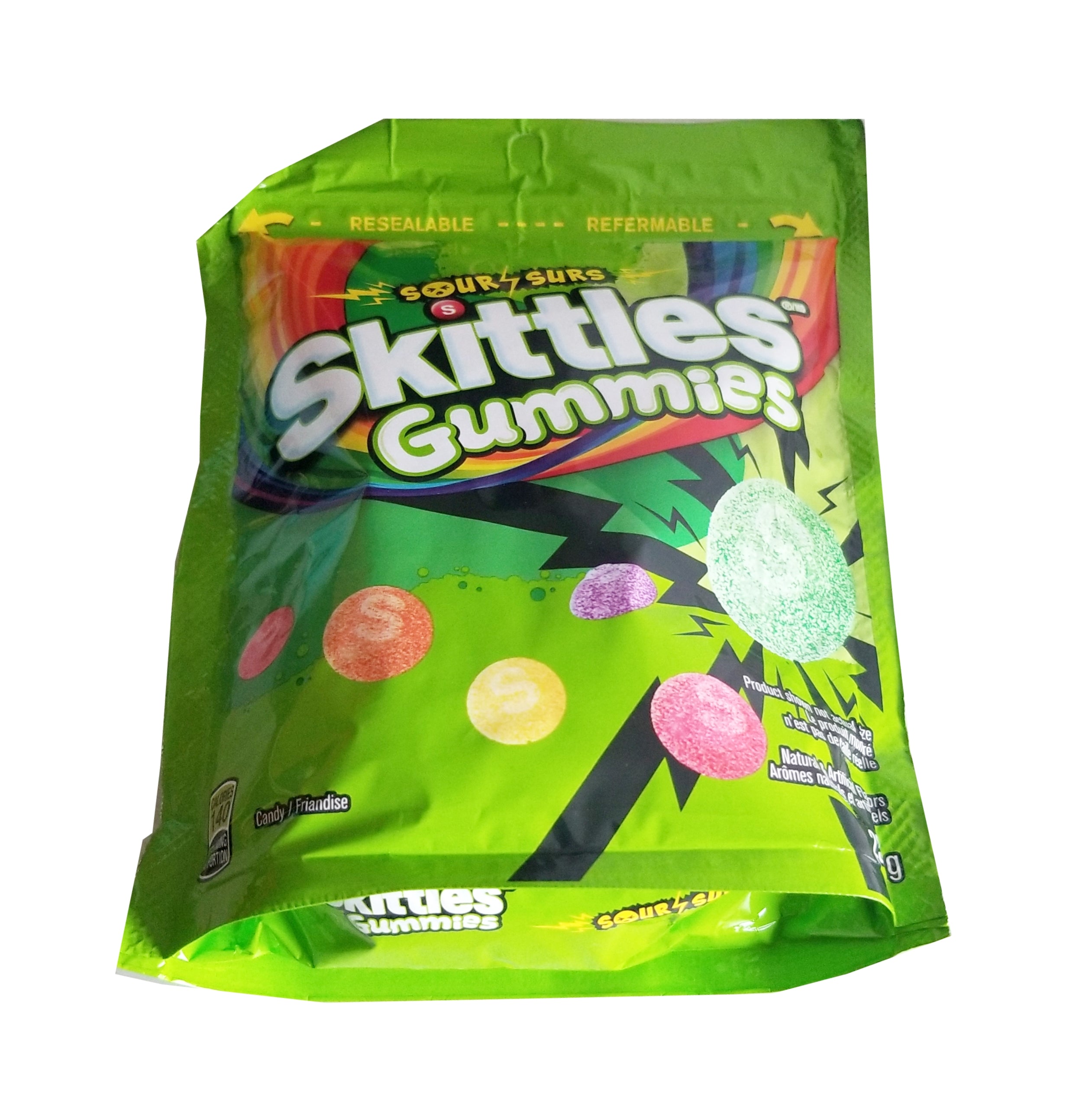 Skittles Sours Gummies Candy, 235g/8.2 oz Bag {Imported from Canada}