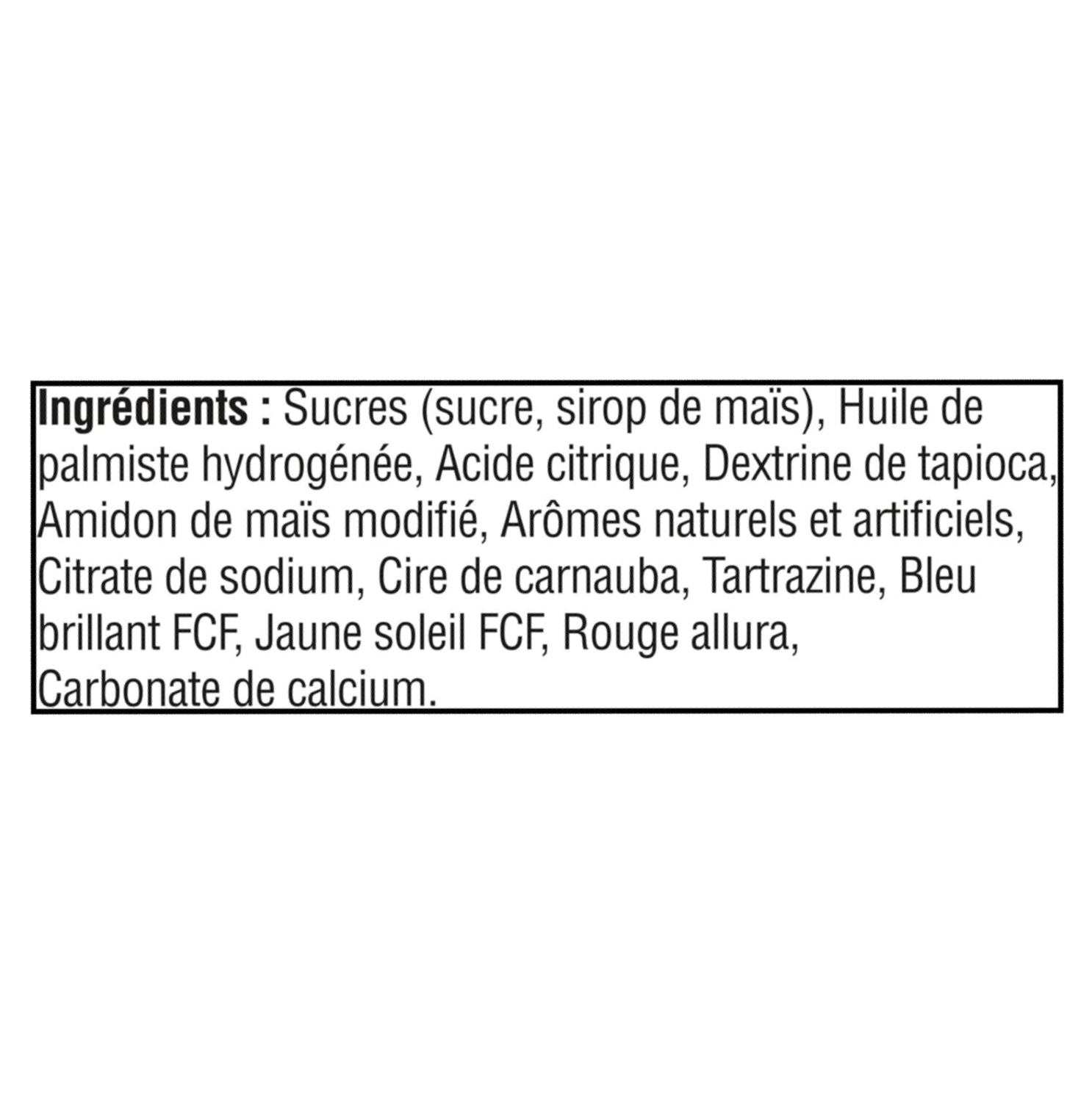 Skittles Tropical candy 170g - Ingredients French