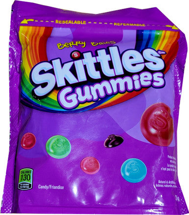 Skittles Gummies Wild Berry, 280g/9.8oz {Imported from Canada}