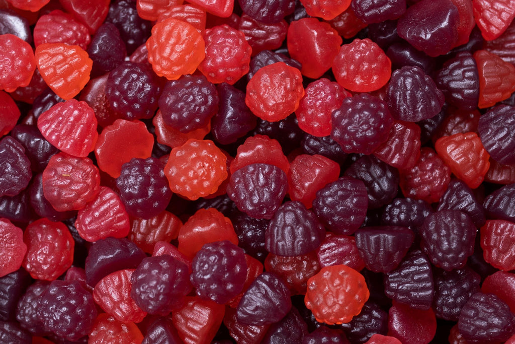 Huer Juice Berries Gummies, 1kg/2.2 lbs., picture of juice berries.