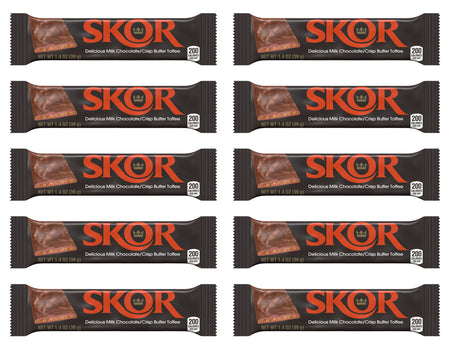 SKOR Hershey Butter Toffee Bars 10pk/ 39g, {Imported from Canada}