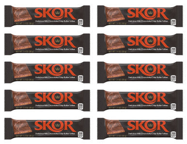 SKOR Hershey Butter Toffee Bars 10pk/ 39g, {Imported from Canada}