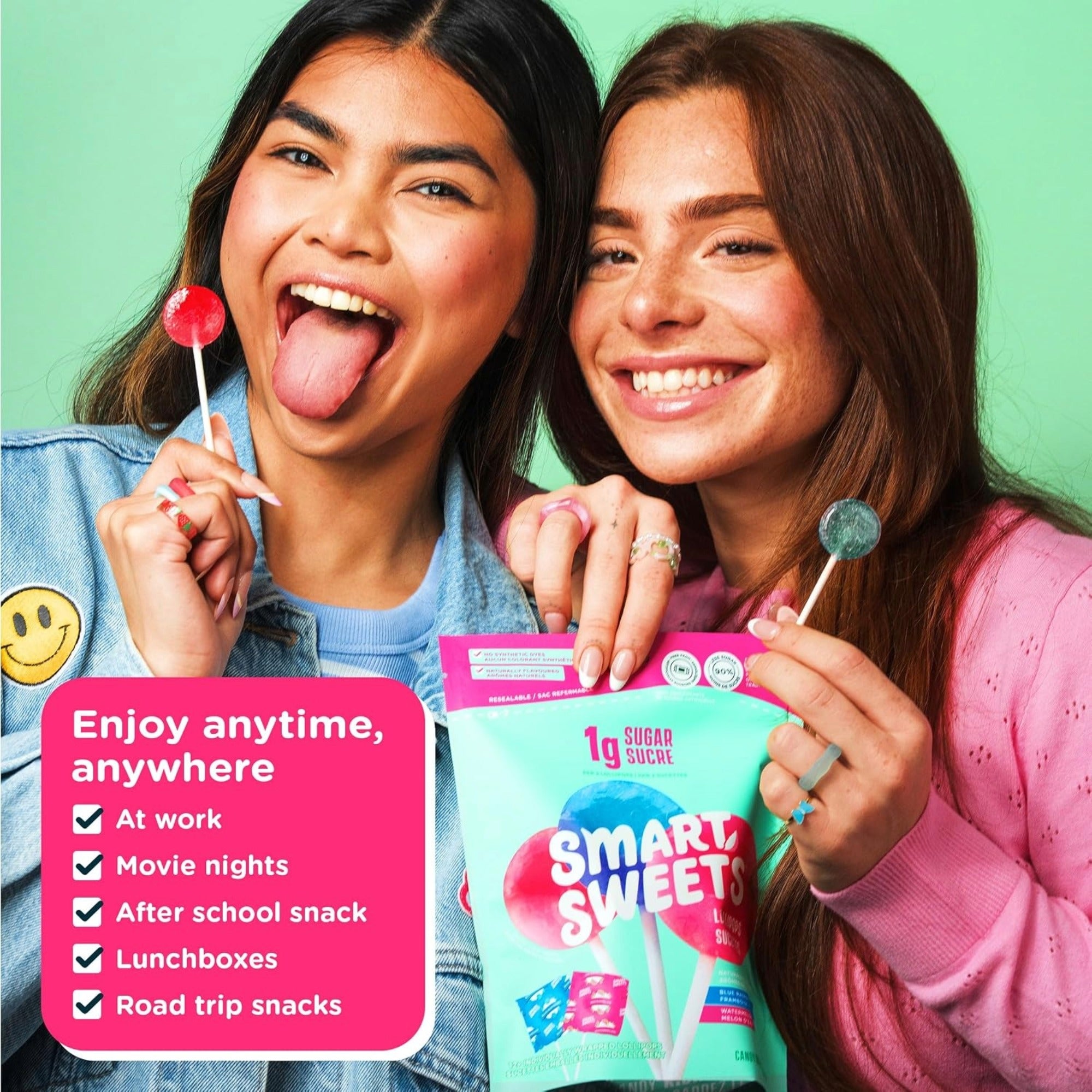 SmartSweets Lollipops Blue Raspberry Watermelon 86g (3 oz)