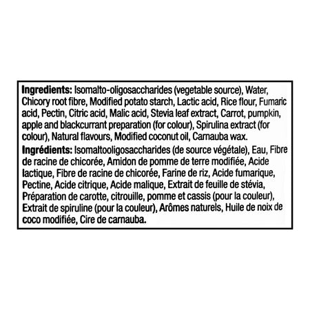 SmartSweets Gummy Tropical Sours 150g ingredients gluten-free non-GMO sour gummy candy