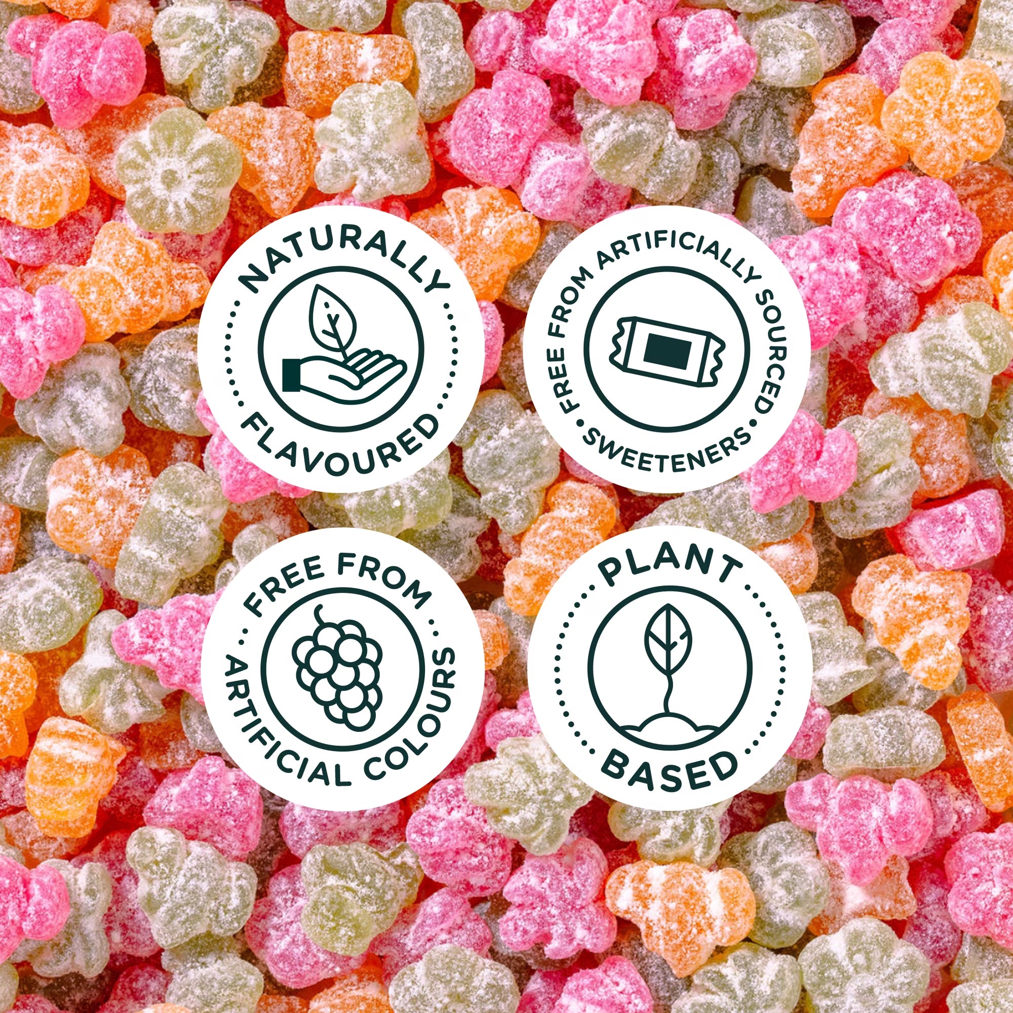 SmartSweets Gummy Tropical Sours – Low Sugar Sour Gummy Candy 150g (5.3 oz)