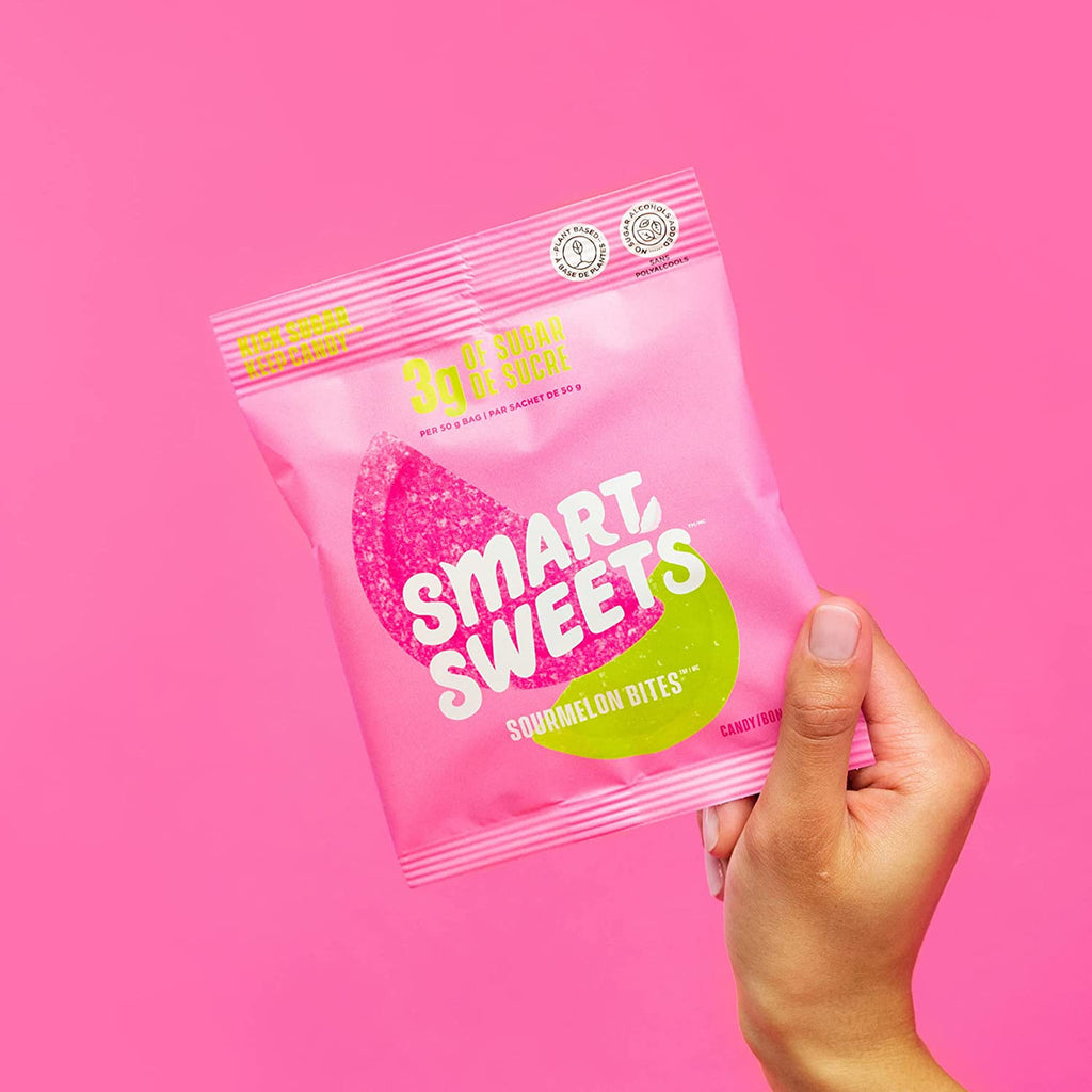 Smart Sweets Gummy Sourmelon Bites, 50g Bag