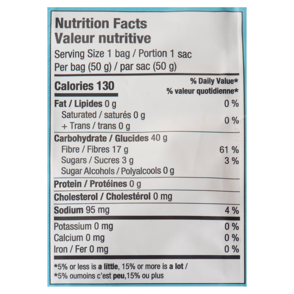 Smart Sweets Gummy Sweet Berry Fish, 50g/1.75 oz. Bag Nutrition Facts