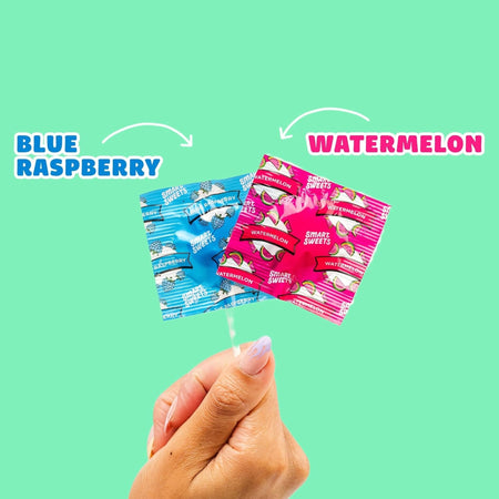 SmartSweets Lollipops Blue Raspberry Watermelon 86g (3 oz)