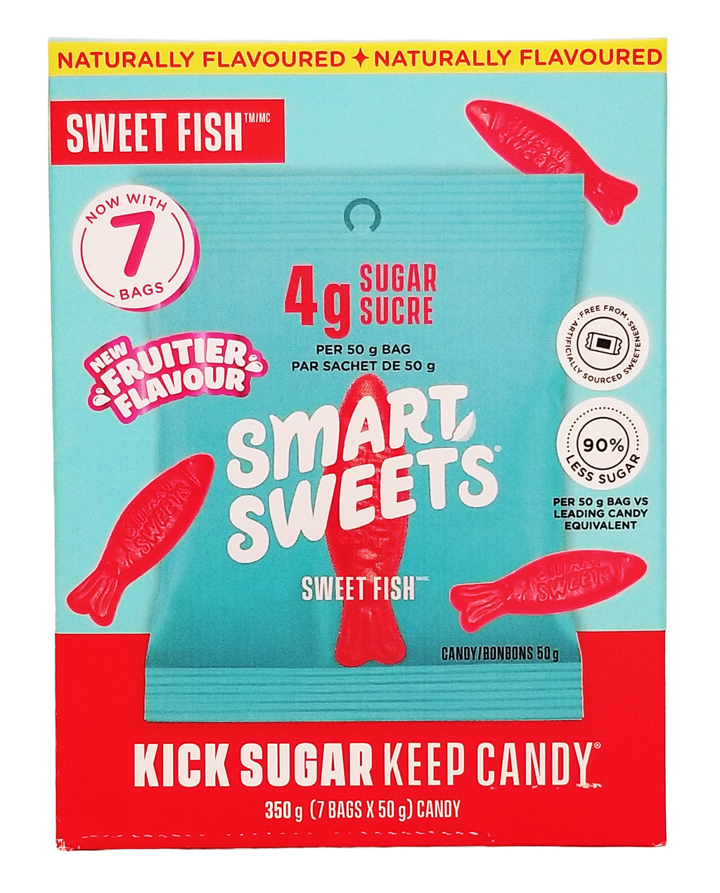 SmartSweets Sweet Berry Fish Low Sugar Gummies 7-Pack | Caffeinecam