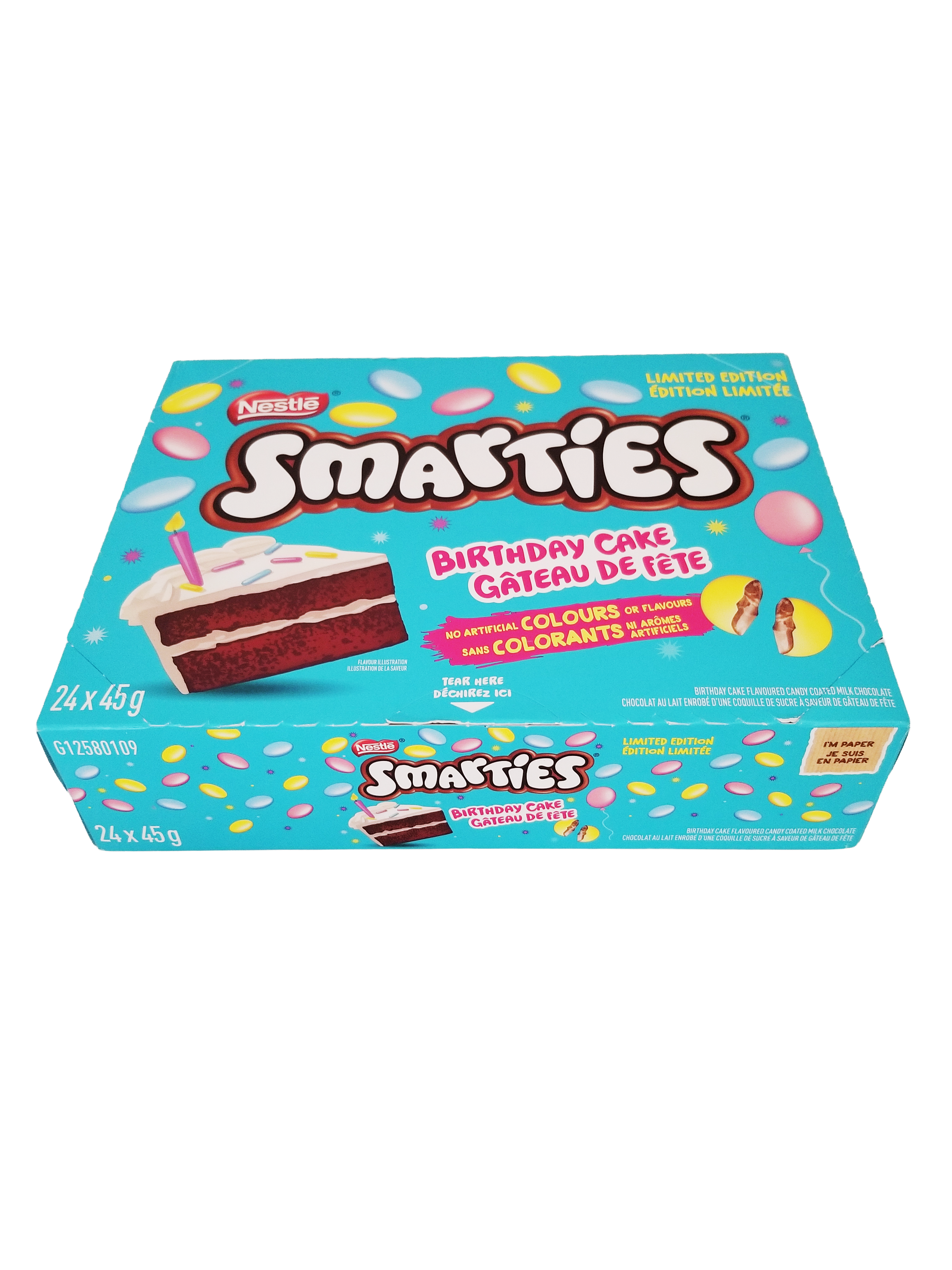 Nestle Birthday Cake Smarties, 24ct x 45g, 1.08kg/2.38 lbs
