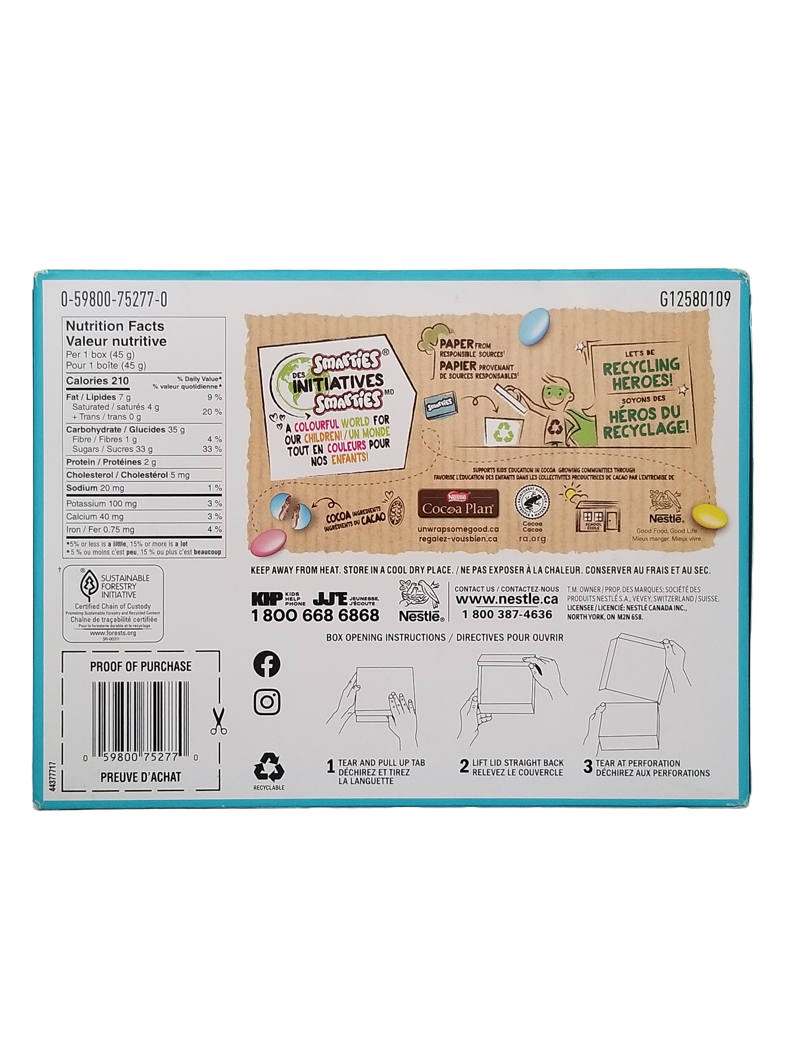 Nestle Birthday Cake Smarties, 24ct x 45g, 1.08kg/2.38 lbs