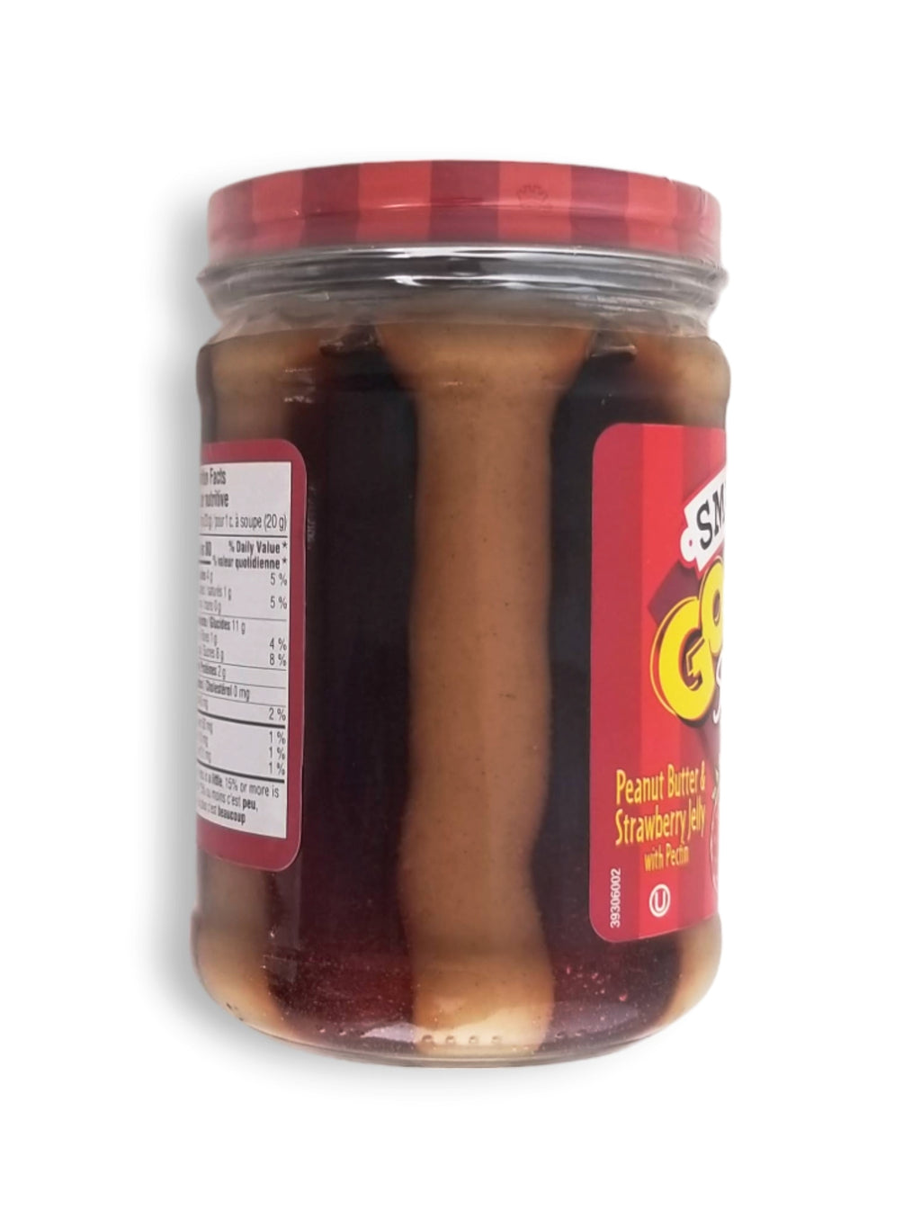 Smuckers Goober Peanut Butter & Strawberry Jelly Jar Side