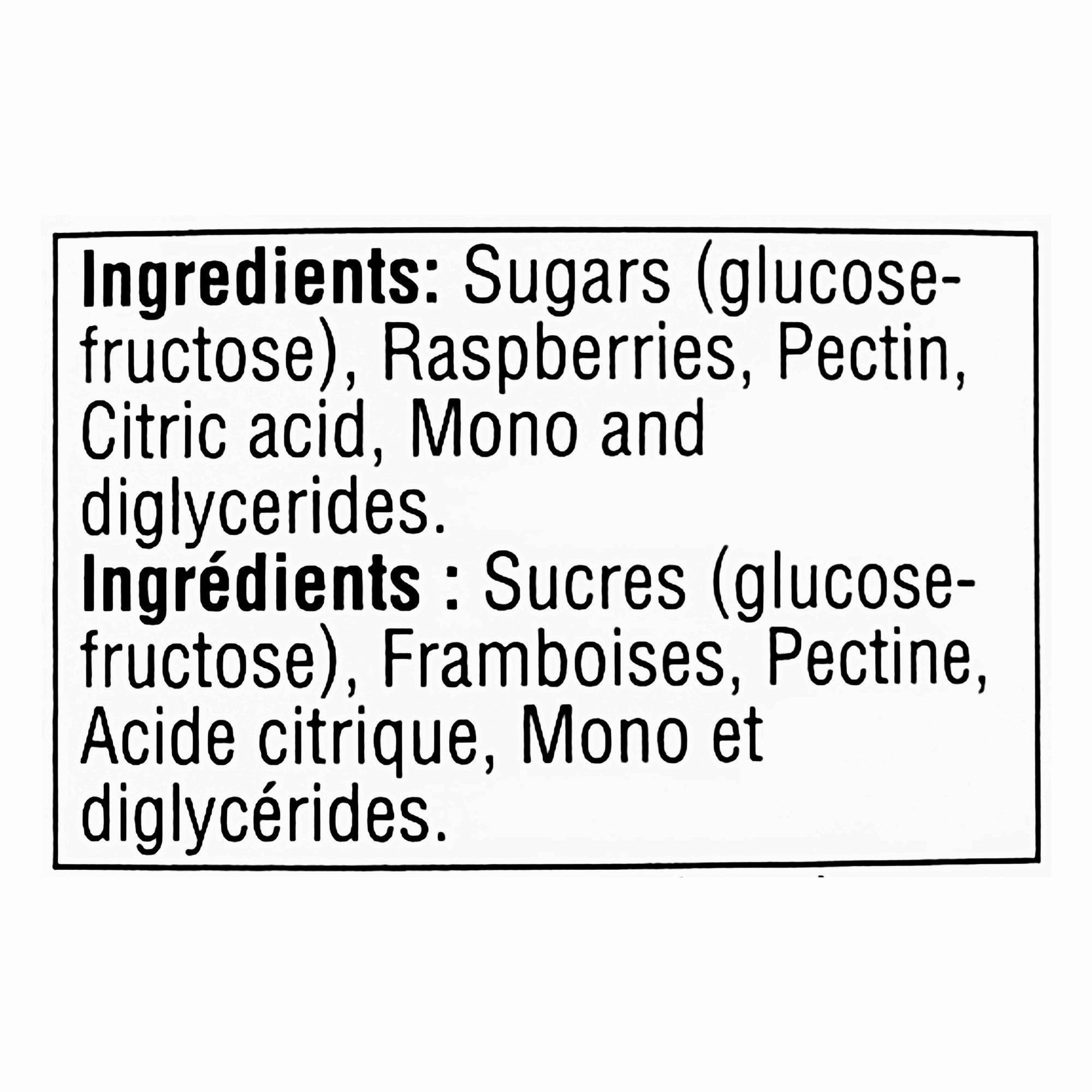 Smucker's Pure Raspberry Jam – Canadian Fruit Spread, 1L (33.8 oz)