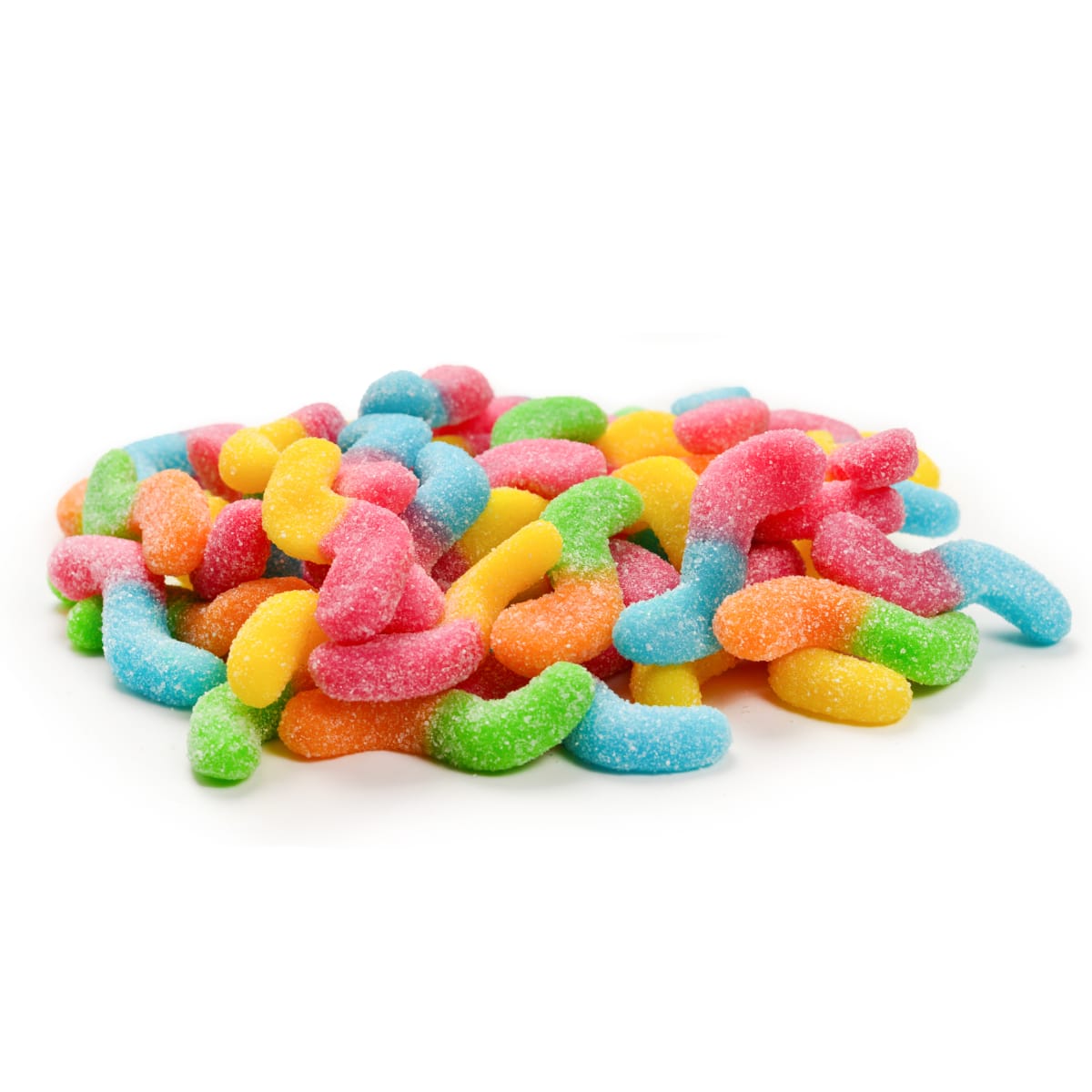 Gummy Rush Neon Worms Gummies, 150g/5.3 oz. Box
