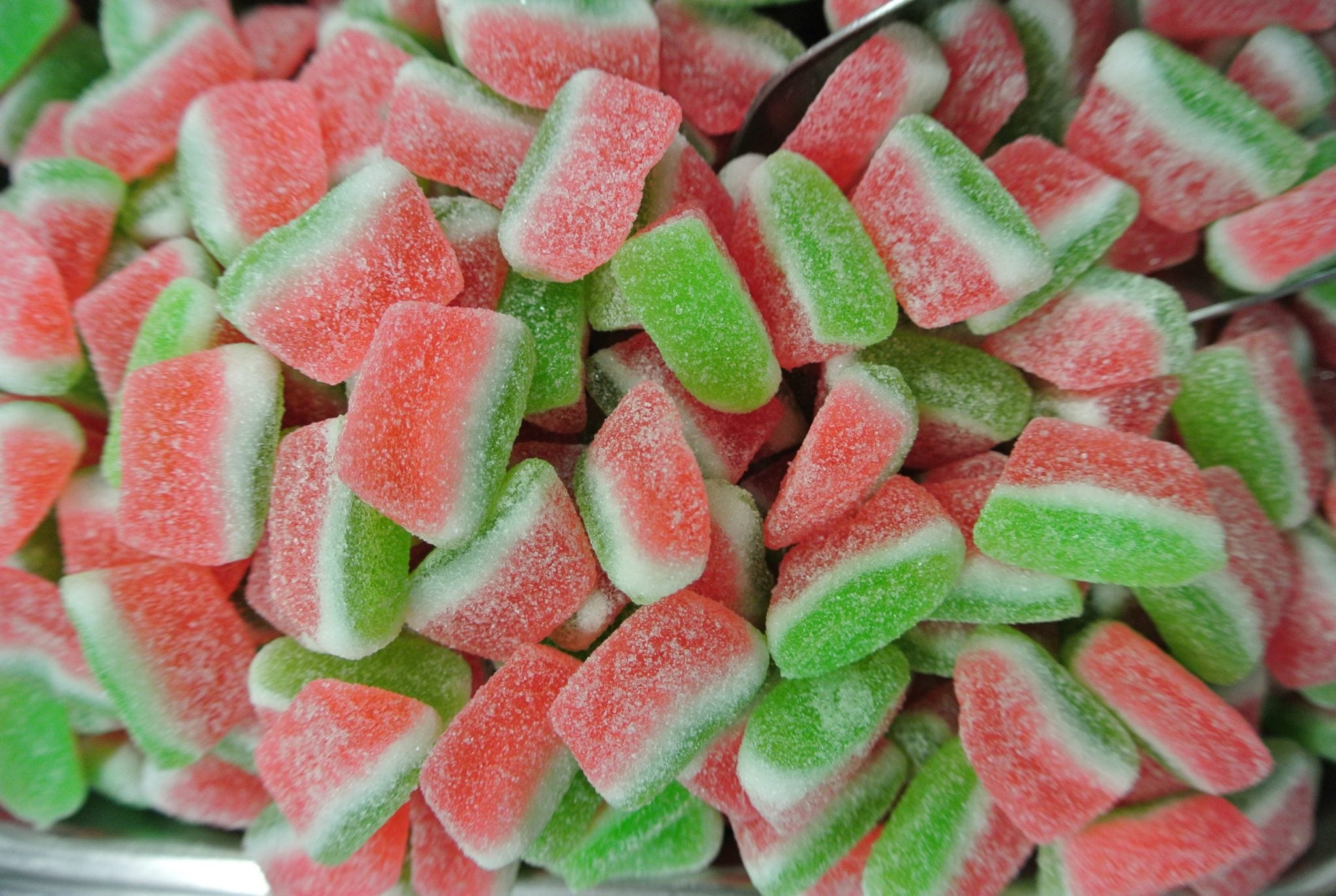 Efrutti Watermelon Wedges Gummy Candy, 100g, picture of watermelon wedges.