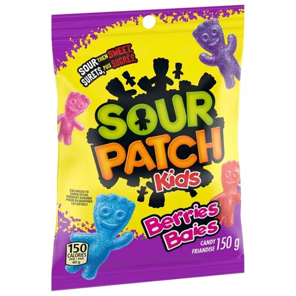 Maynards Sour Patch Kids, Berries, Candy, 150g/5.25 oz