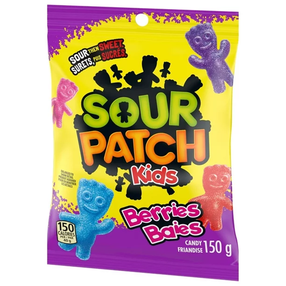 Maynards Sour Patch Kids, Berries, Candy, 150g/5.25 oz