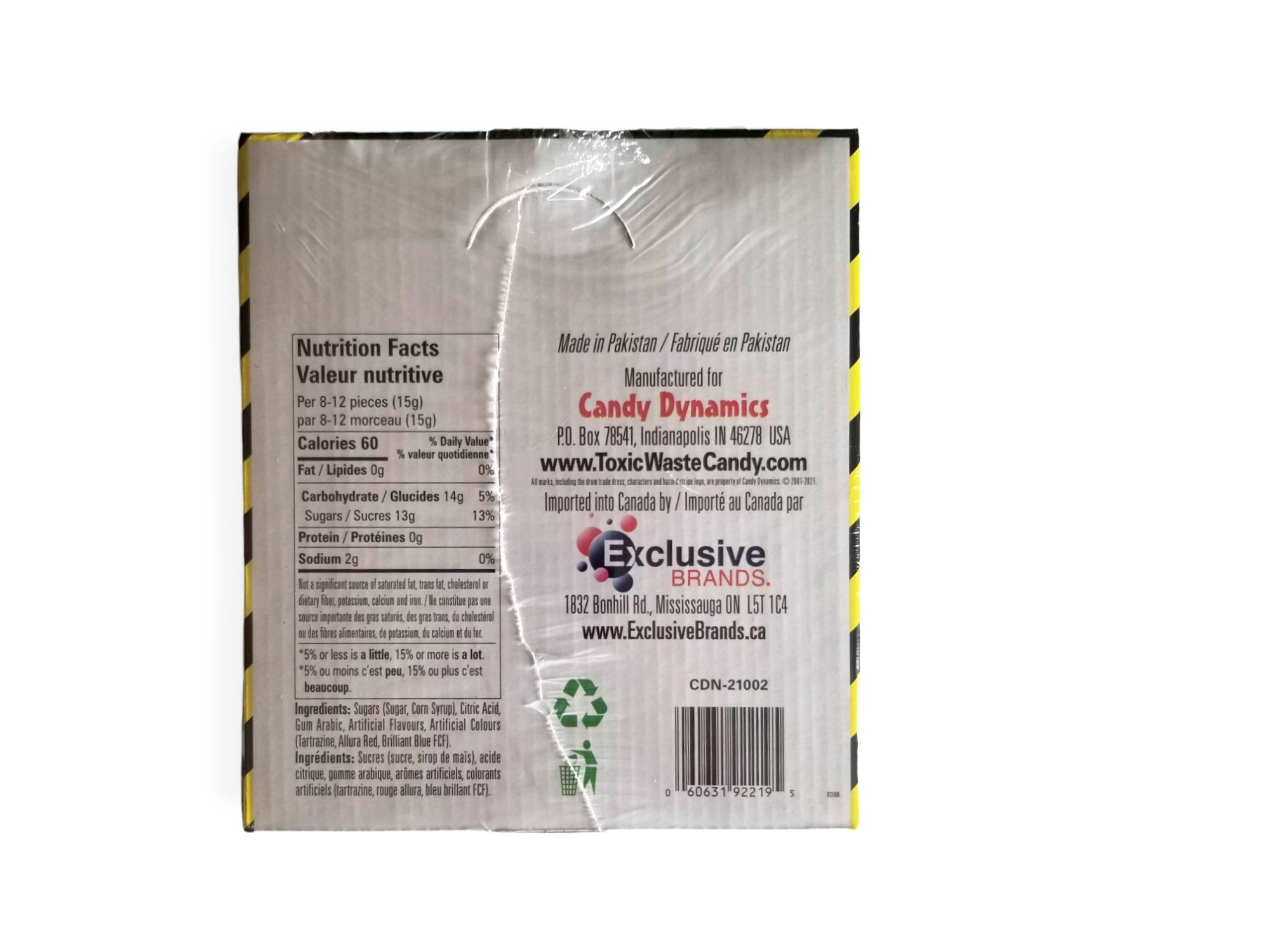 Toxic Waste Sour Smog Balls, 85g/3 oz. Bags, 12pk