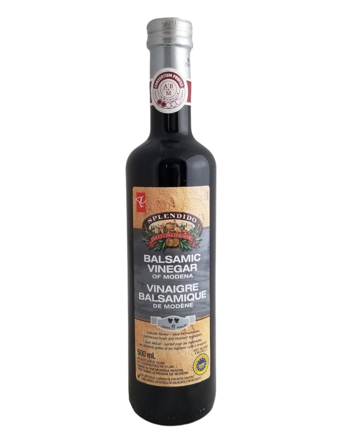 PC Splendido Two Leaf Balsamic Vinegar of Modena front