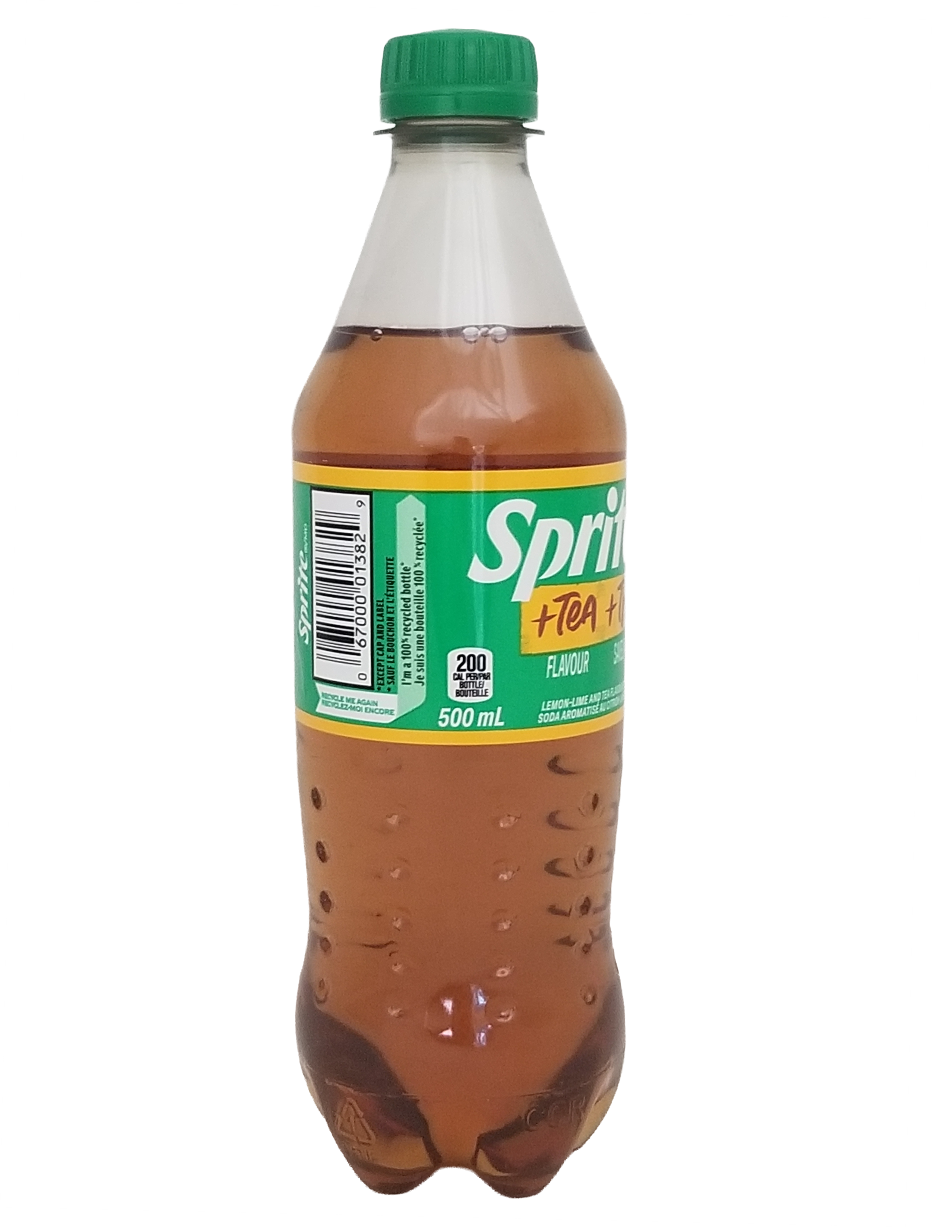 Sprite Lemon-Lime + Tea Flavored Soda, 500mL/17.6 fl. oz