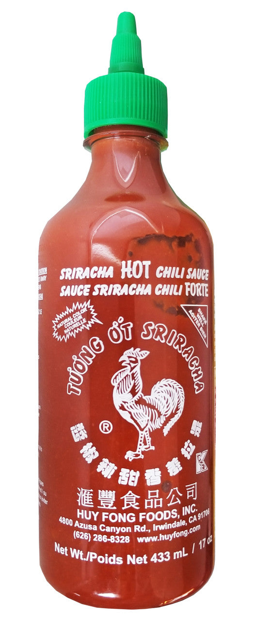 Huy Fong - Sriracha Hot Chili Sauce, 433ml/17 oz., {Imported from Canada}