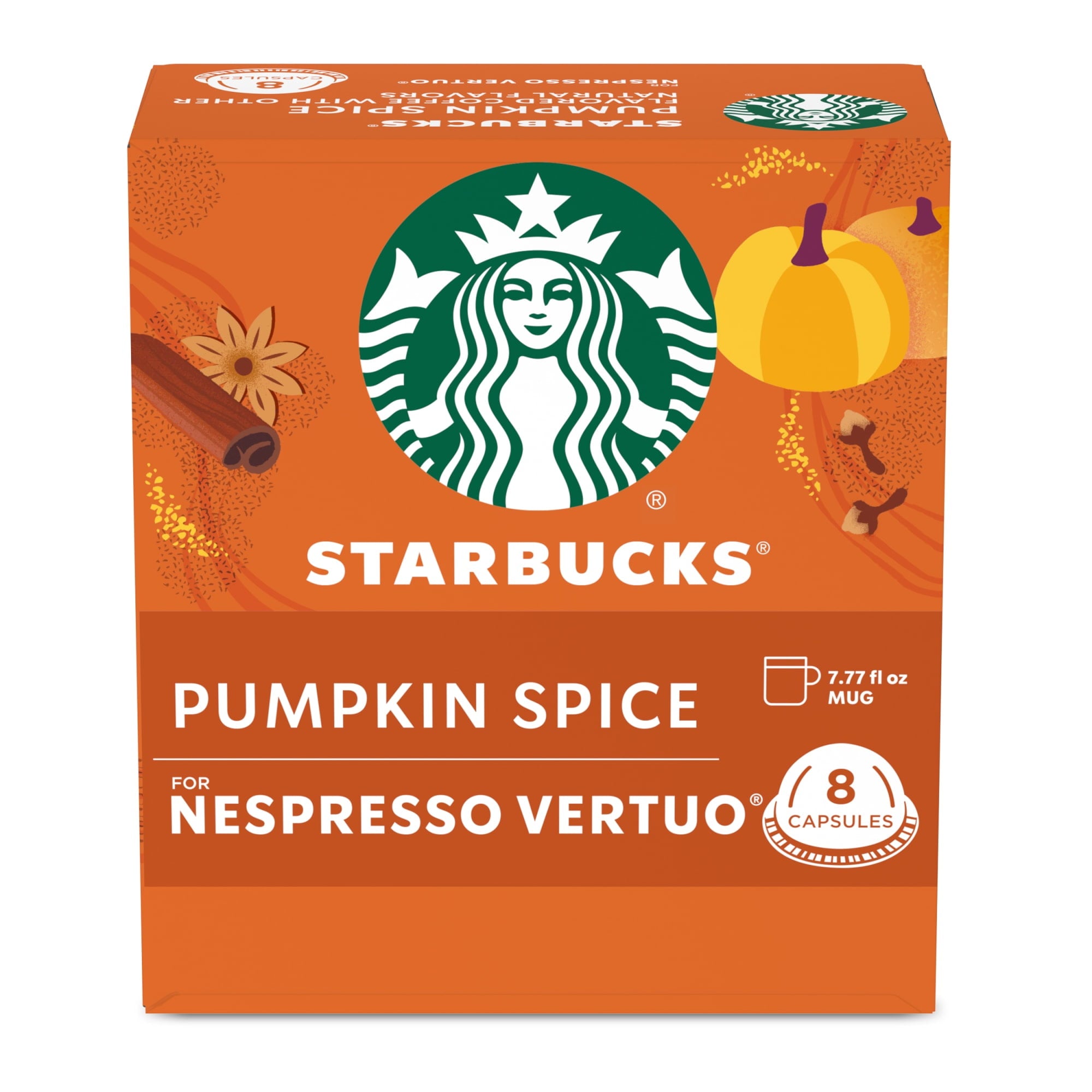 Starbucks Pumpkin Spice Coffee Nespresso front