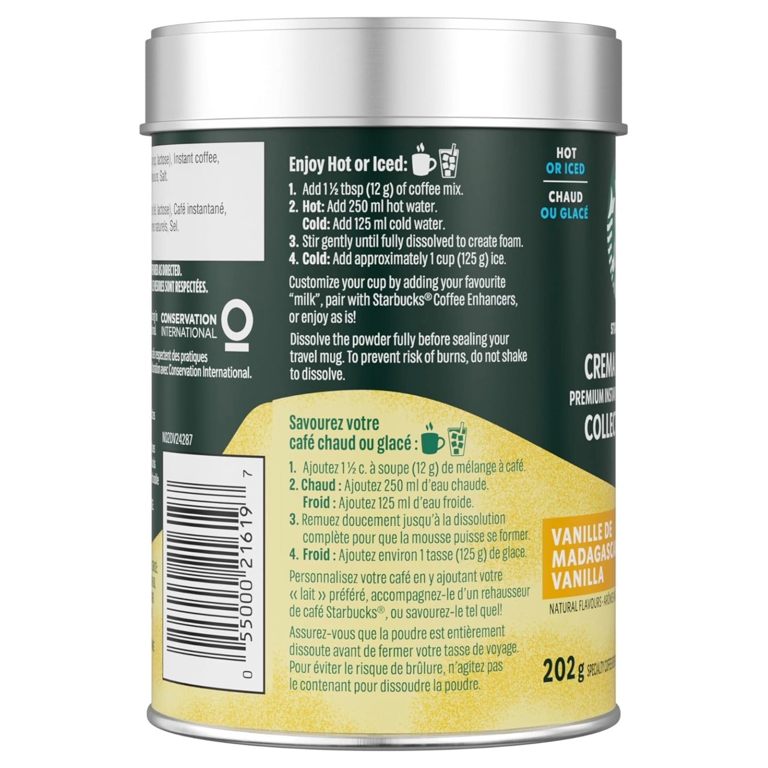 Starbucks Crema Collection Madagascar Vanilla Hot Chocolate Mix 202 g (7.1 oz)