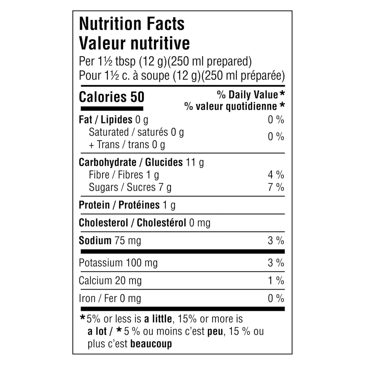 Starbucks Crema Collection Salted Caramel Hot Chocolate Mix 202 g nutrition facts panel