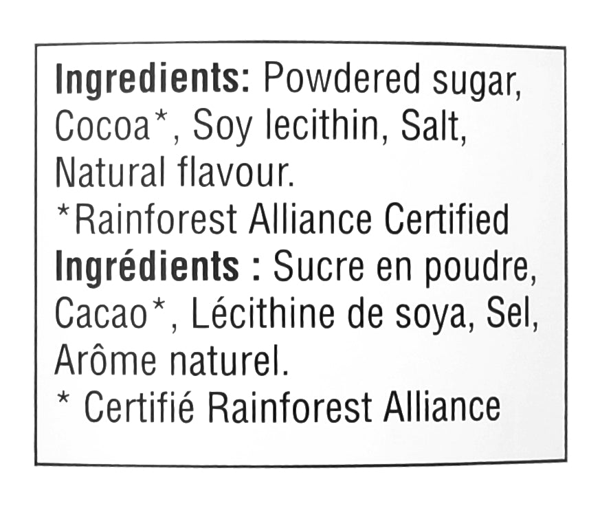 Starbucks Signature Hot Chocolate Mix, Salted Caramel Flavor, 300g/10.5 oz. Can Ingredients