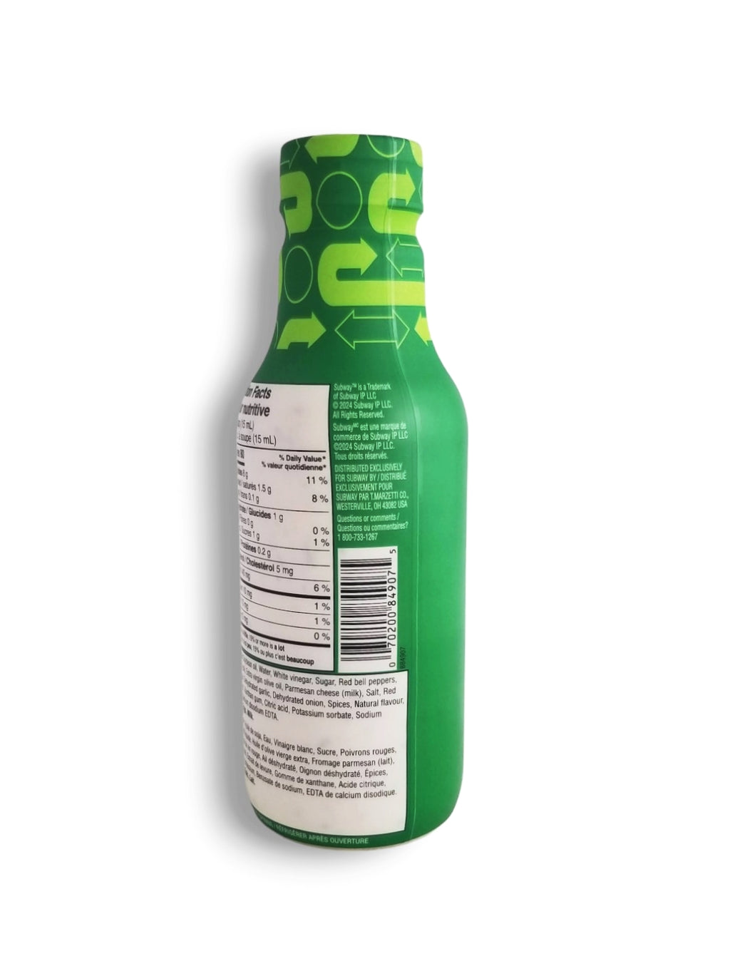 Subway Creamy Italian Sauce, 473ml/16.5 fl. oz. Bottle