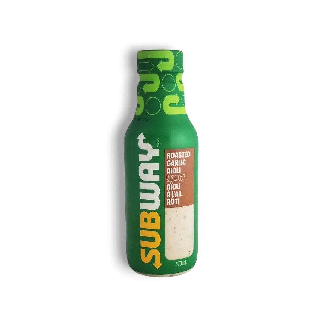 Subway Roasted Garlic Aioli Sauce front of bottle