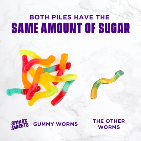 Smart Sweets Gummy Worms, 50g/1.75 oz. Bag {Imported from Canada}