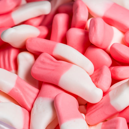 HUER Strawberry Frosty Bottles Gummy Candy, 50g/1.8 oz., Peg Bag, {Imported from Canada}