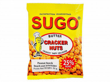 Sugo Butter Cracker Nuts, Peanuts 50g/1.75 oz., Bag{Imported from Canada}