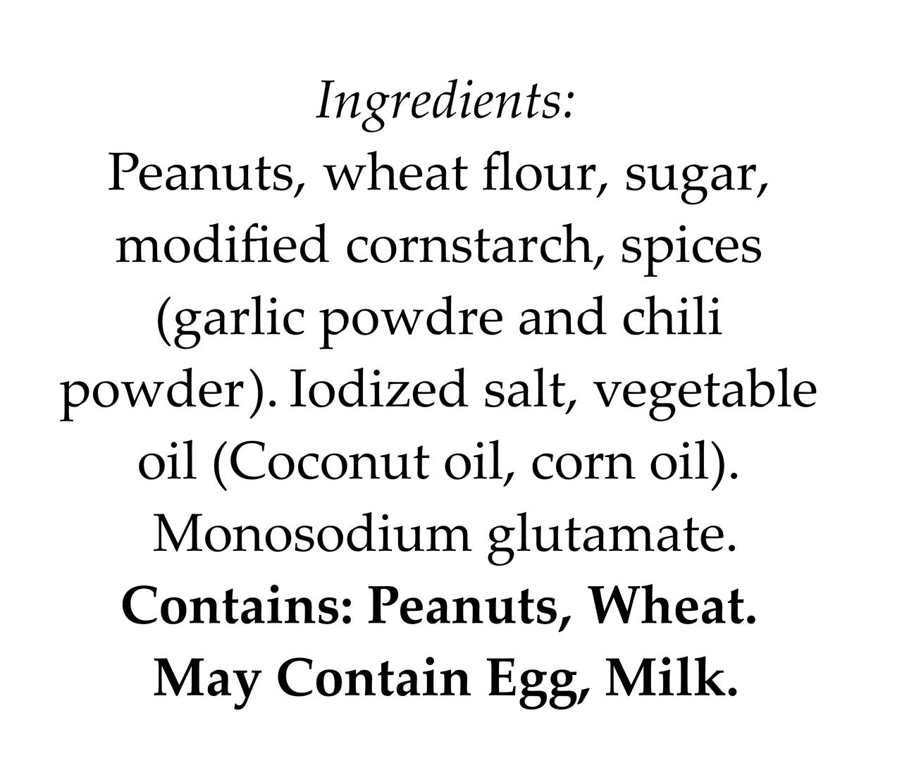 Sugo Garlic Cracker Nuts, Peanuts 50g/1.75 oz., Bag{Imported from Canada}