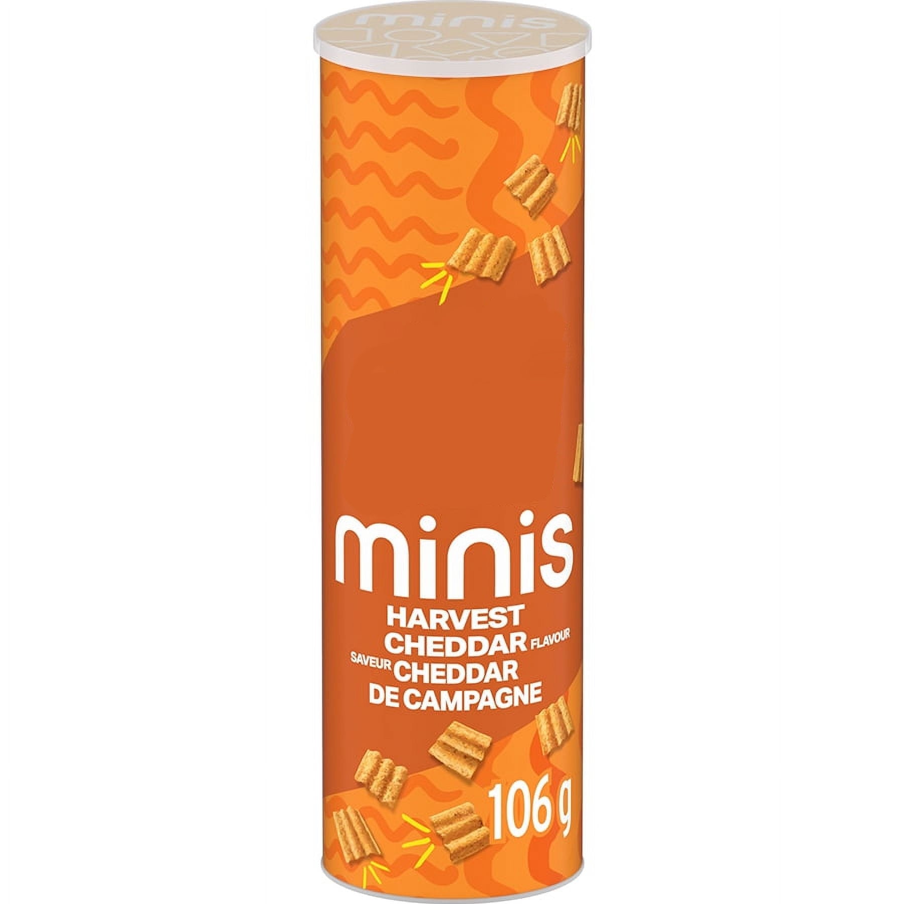 SunChips Harvest Cheddar Flavored Multigrain Snacks, 106g/3.7 oz, Canister