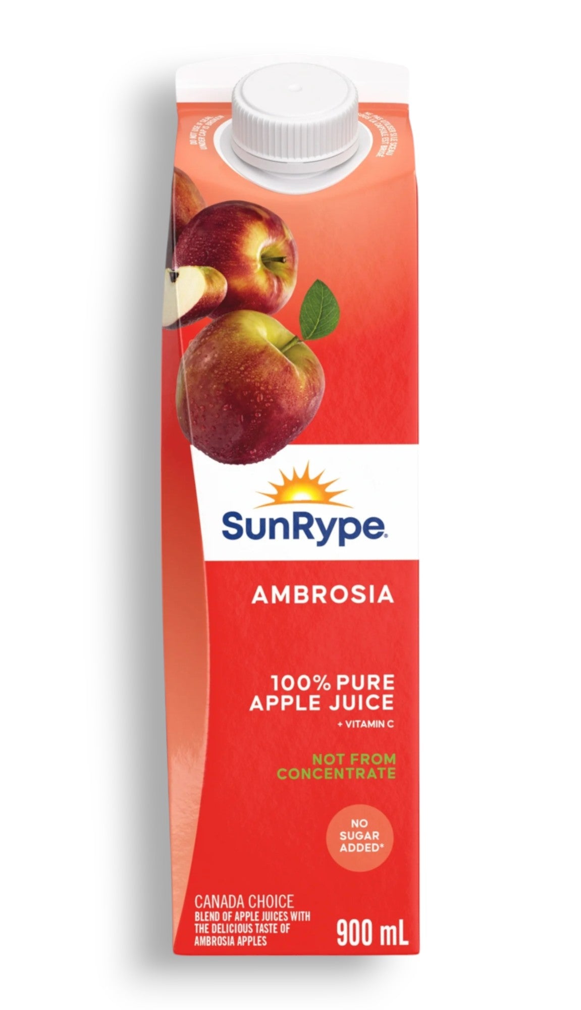 SunRype Fruit Juice, Ambrosia, 900ml/30.4 fl. oz. Carton, front of carton