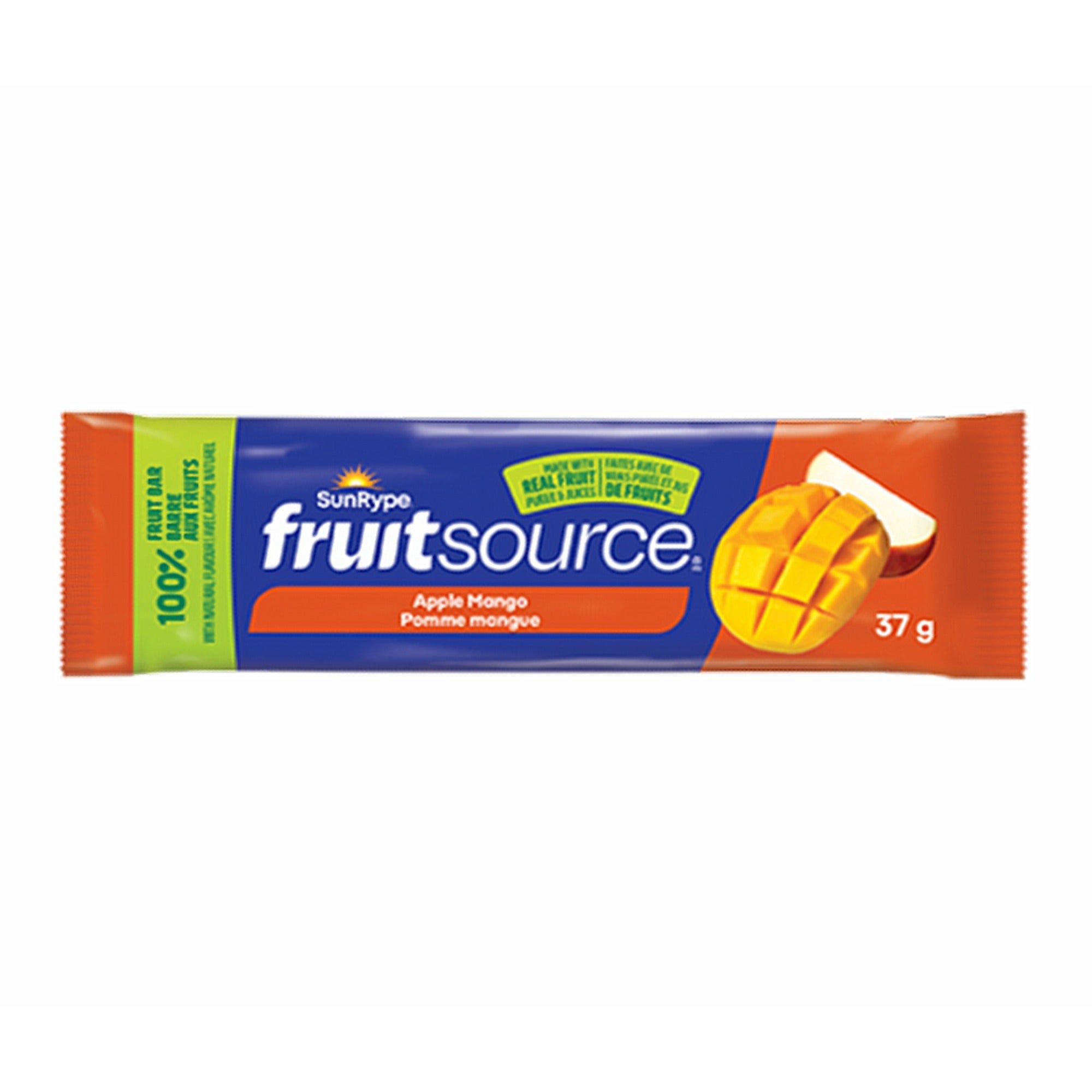 SunRype FruitSource Apple Mango Fruit Bar 37g gluten-free nut-free snack
