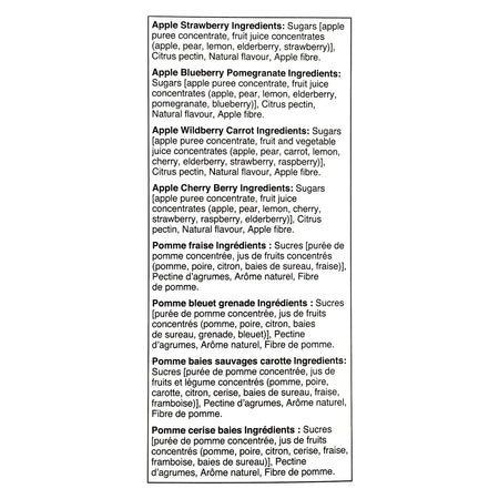 FruitSource 100% Fruit Bar ingredients list gluten-free nut-free Canadian snack
