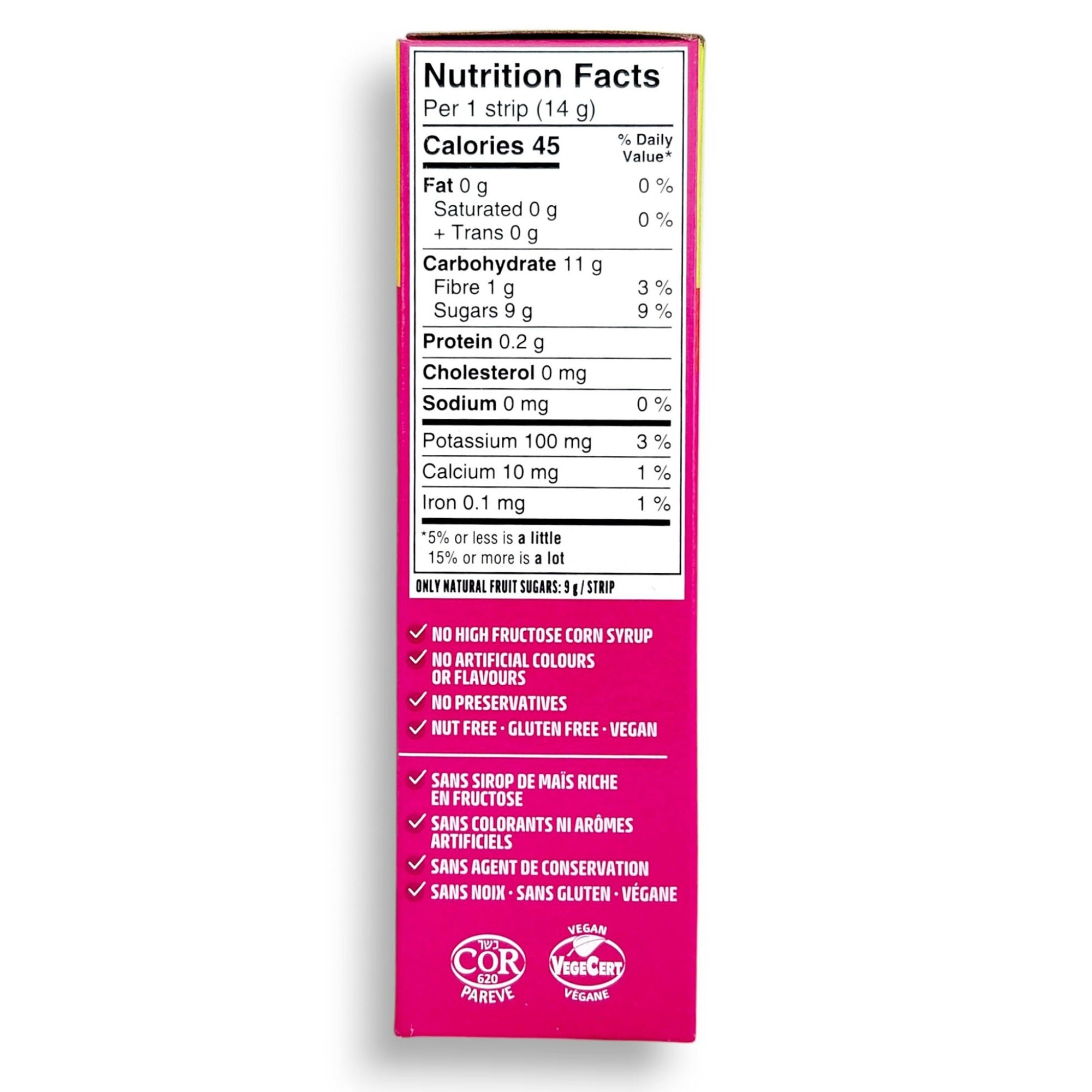 SunRype Fruit to Go Strips 3 Flavors Apple Strawberry Wildberry 24x14g