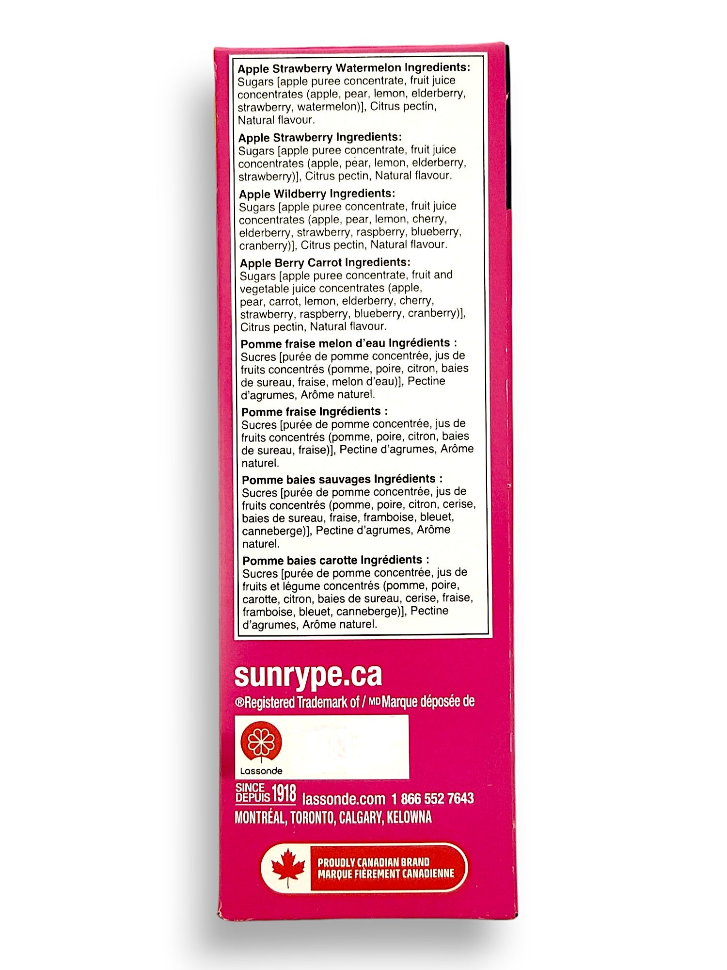 SunRype Fruit to Go Snack - Variety Pack of 72 - Left Side