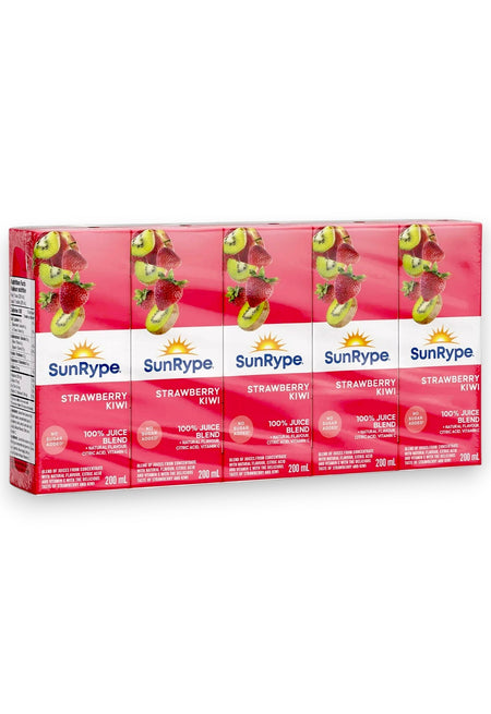 SunRype Strawberry Kiwi Juice Boxes Perfect for On-The-Go, 5x200ml, 1L/33.8 fl. oz - Front Of Package