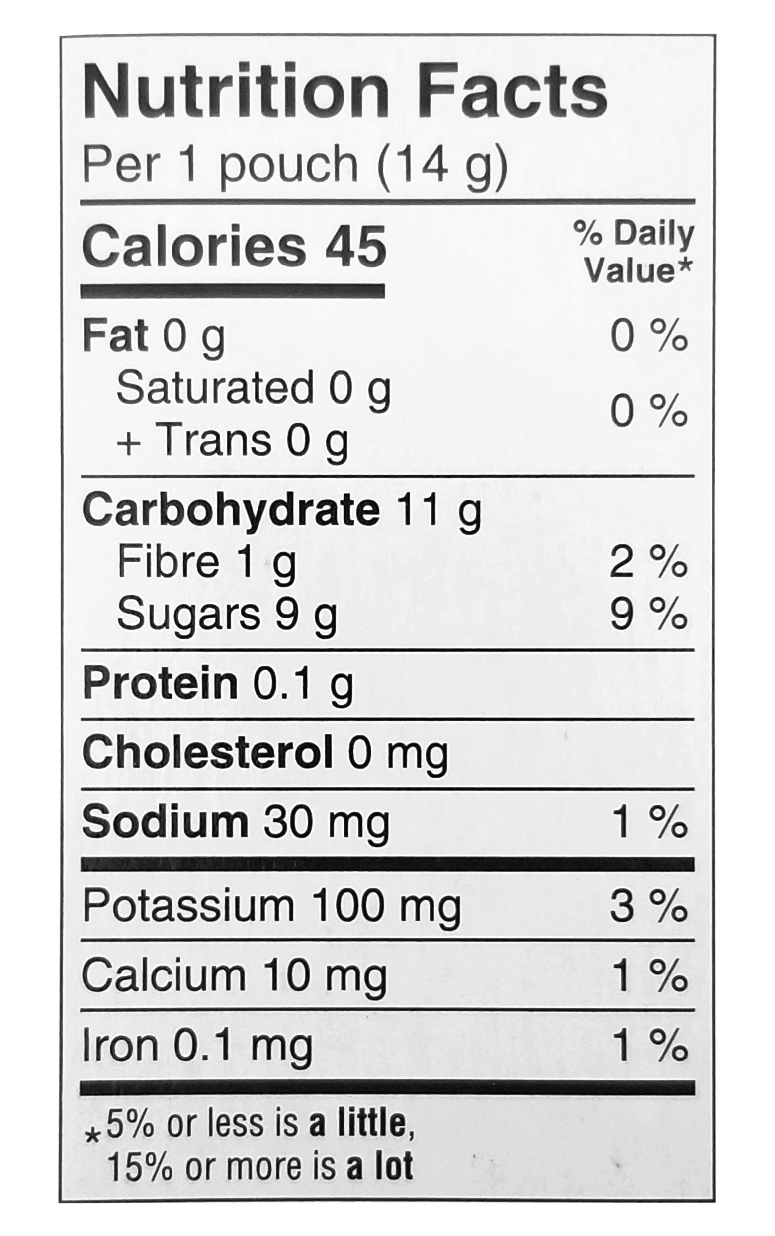 SunRype Fruit to Go Sour Bites, Sour Peach, 8 pouches x 14g, 112g/4 oz. Box
