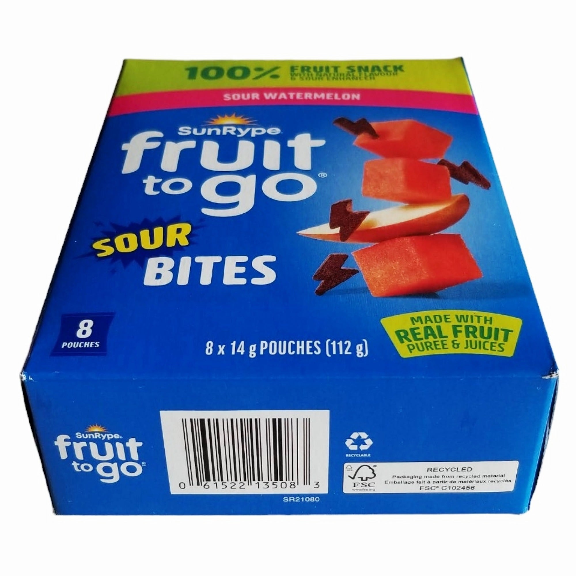 SunRype Fruit to Go Sour Bites Sour Watermelon 8x14g