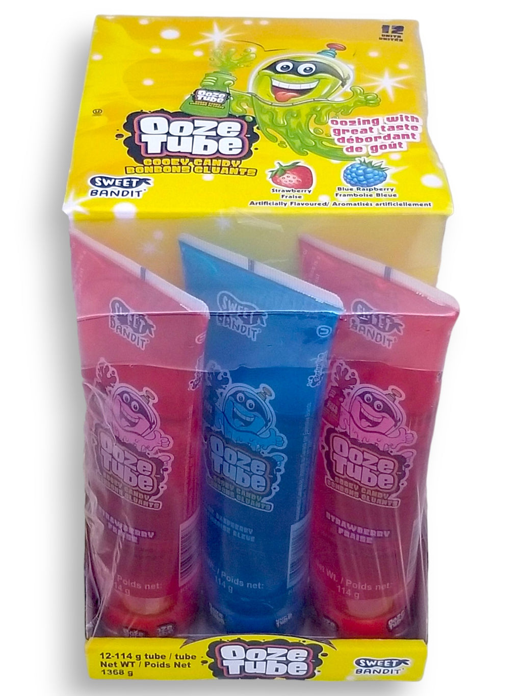 Sweet Bandit Ooze Tube Liquid Candy 12x114g, 1.3kg/3 lb., Package - Front