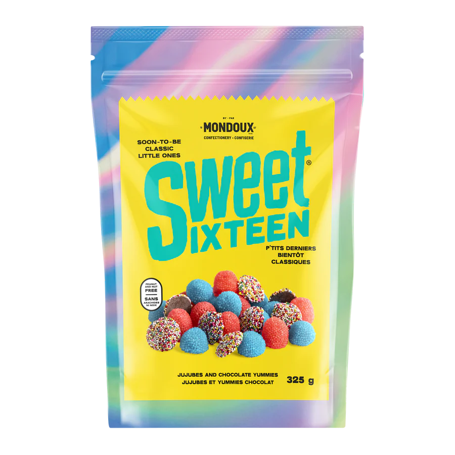 Mondoux Sweet Sixteen Jujubes and Chocolate Yummies Mixed Candies, 325g/11 oz., {Imported from Canada}