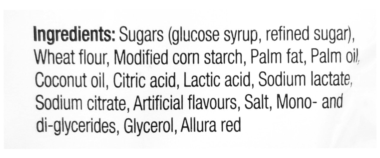 Mondoux Sweet Sixteen Cherry  Ribbon Licorice Gummy, 125g/4.3 oz., {Imported from Canada}