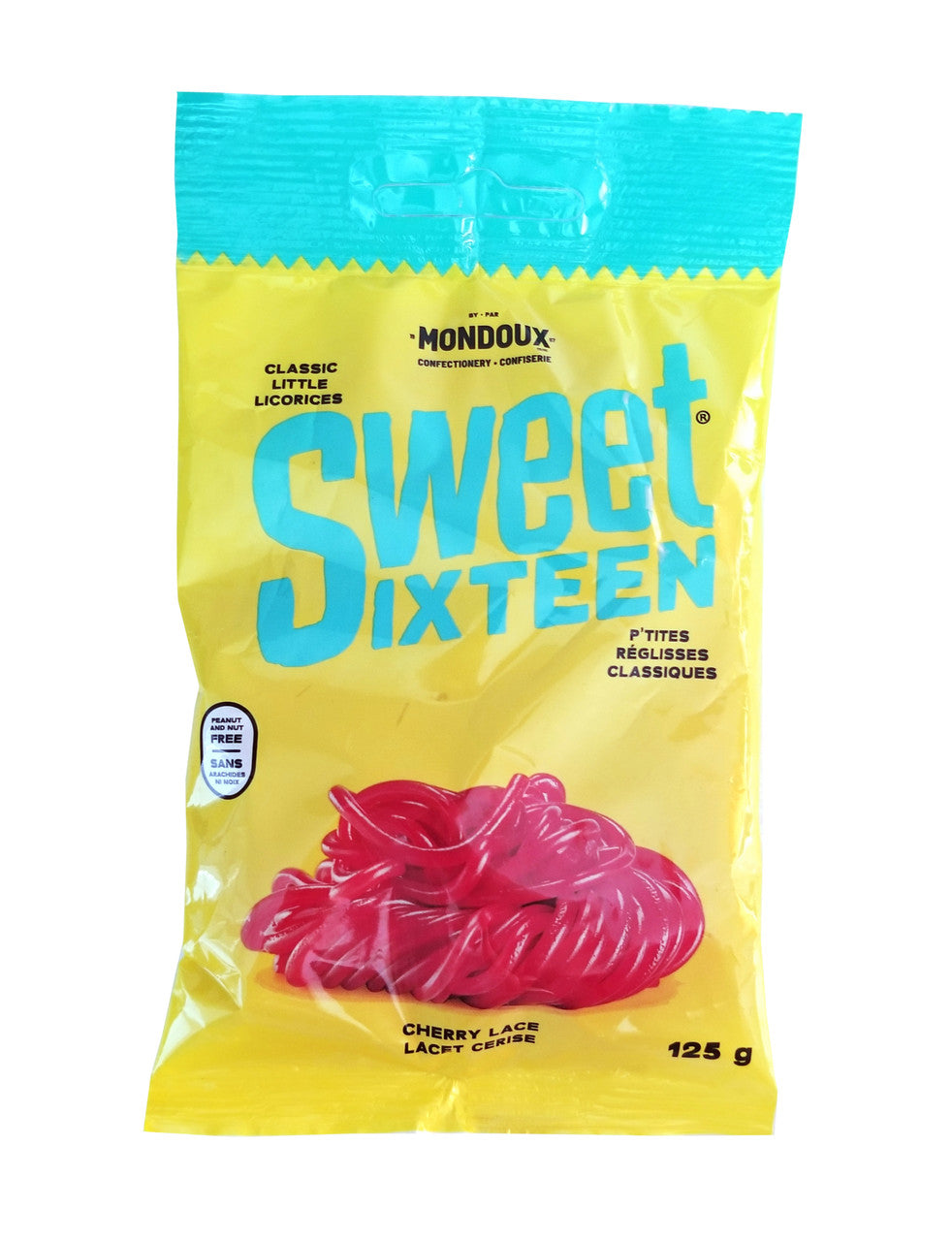 Mondoux Sweet Sixteen Cherry Lace Gummy, 125g/4.3 oz., {Imported from Canada}