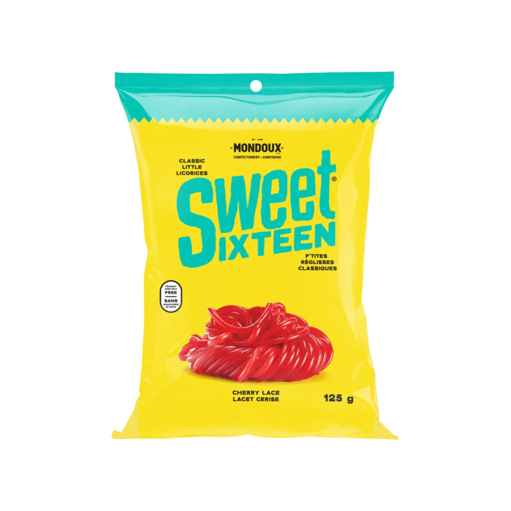 Mondoux Sweet Sixteen Cherry Lace Gummy, 125g/4.3 oz., {Imported from Canada}