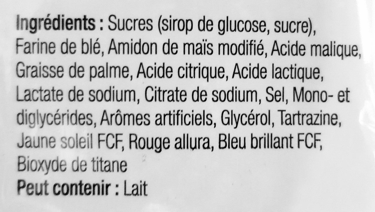 Mondoux Sweet Sixteen Sour Ribbon Licorice Gummy, 125g/4.3 oz., {Imported from Canada}